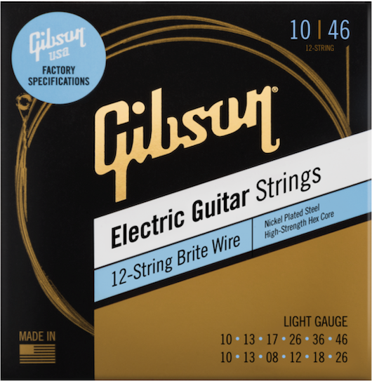 FACTORY SPEC STRINGS BRITE WIRE ELECTRIC GUITAR 12-STRING LIGHT GAUGE