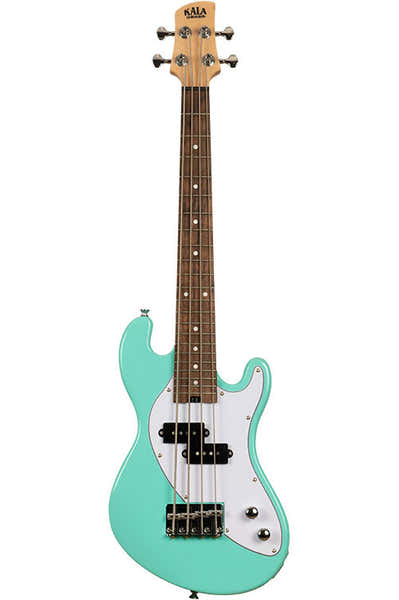 Kala Solid Body U-Bass 4 Surf Green + Gigbag