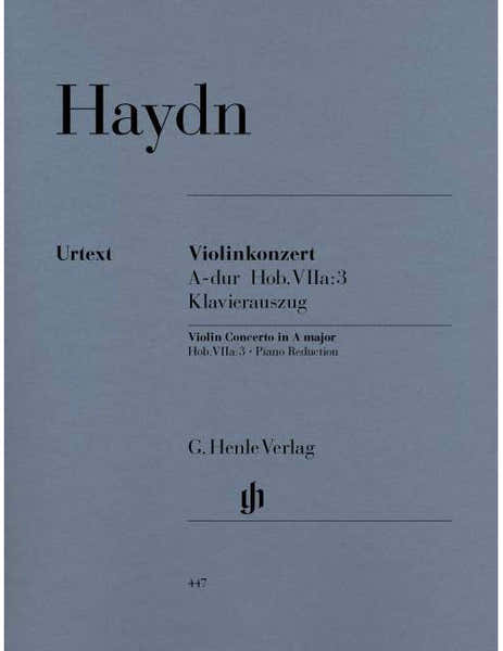 Henle Verlag Haydn - Concerto Pour Violon et Orchestre En La Majeur Hob. Viia:3 - Violon et Orchestre