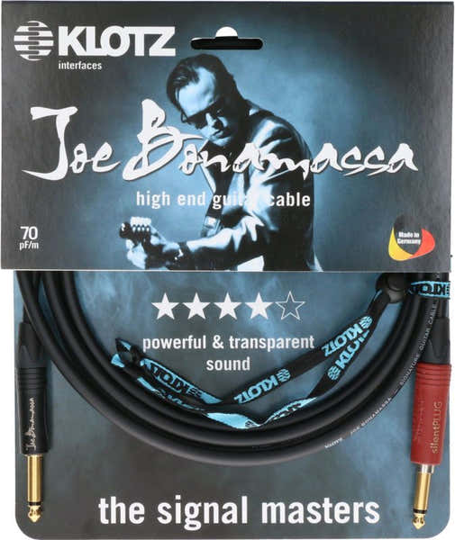 Klotz JOE BONAMASSA GUITAR 3M,JACK 2P - SILENT PLUG,NEUTRIK