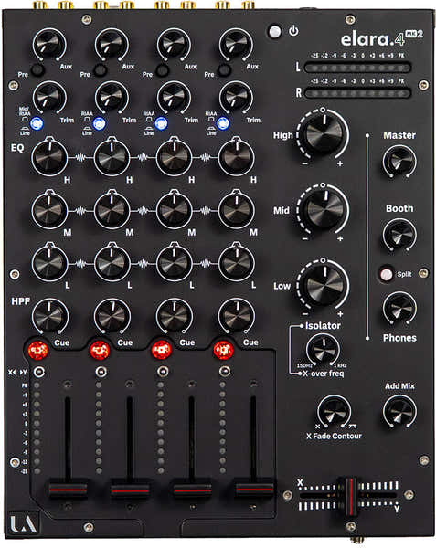Union Audio ELARA.4 MK2 4-CH Desktop DJ-Mixer