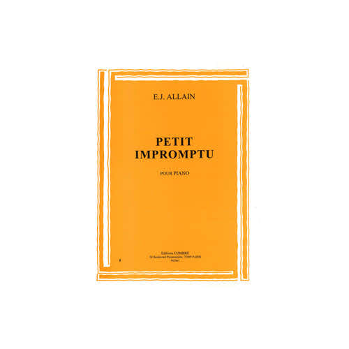 Combre Allain - Petit Impromptu - Piano
