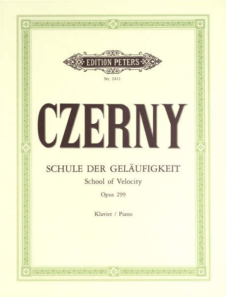 Edition Peters Czerny Carl - School Of Velocity Op.299 Complete - Piano