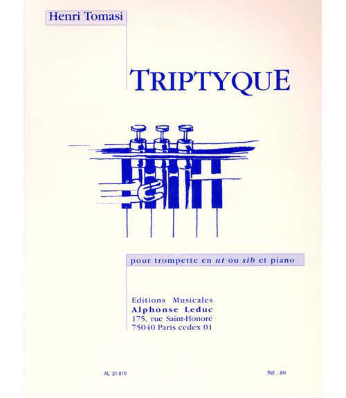 Leduc TOMASI HENRI - TRIPTYQUE - TROMPETTE & PIANO