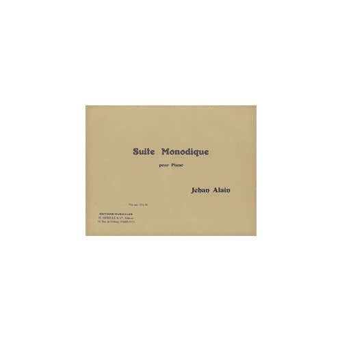 Combre Alain J. - Suite Monodique - Piano