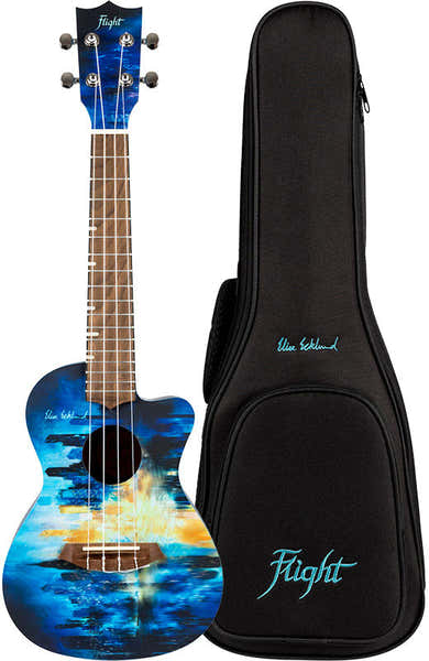Flight Elise Ecklund Signature Concert Ukulele - City -