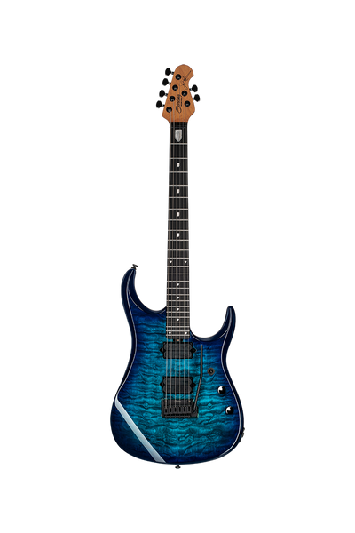 STERLING BY MUSIC MAN JP150 Dimarzio Quilted Maple Cerulean Paradise