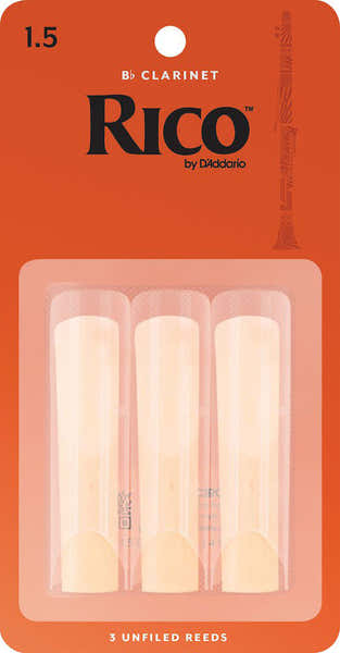 D'addario - Rico RICO ORANGE BB CLARINET REEDS 1.5