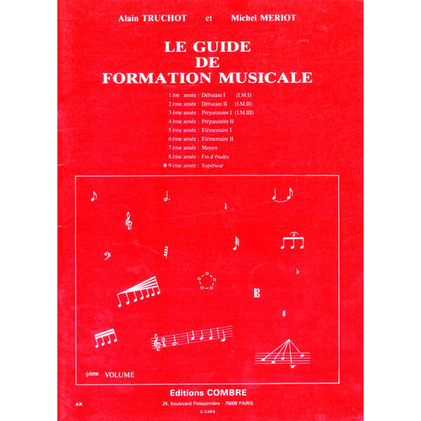 Combre Truchot/meriot - Guide De Formation Musicale Vol.9