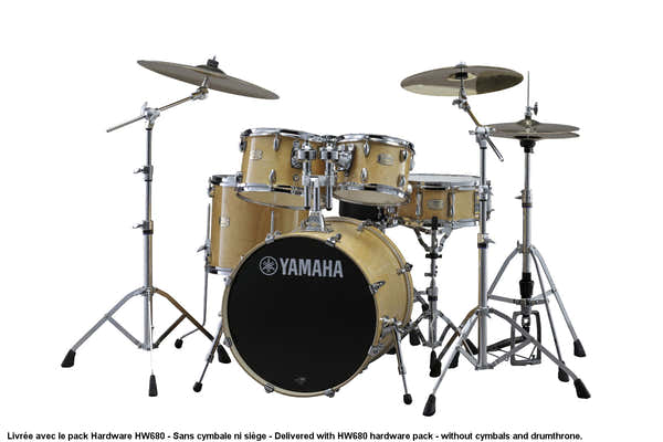 Yamaha STAGE CUSTOM BIRCH - FUSION 20" - NATURAL WOOD + PACK HARDWARE HW680W