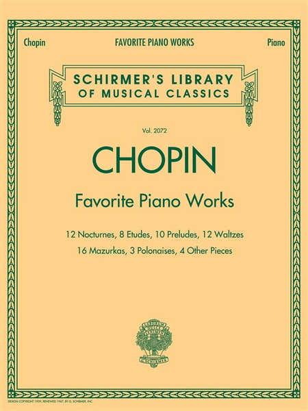 Hal Leonard CHOPIN FREDERIC FAVORITE PIANO WORKS - PIANO SOLO