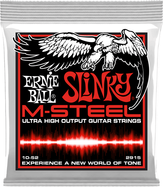 Ernie Ball 2915 Slinky M-steel Skinny Top Heavy Bottom 10-52