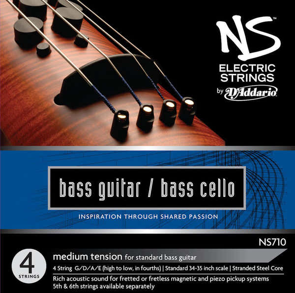 D'ADDARIO 4/4 NS OMNI-BASS SET 4/4 MEDIUM