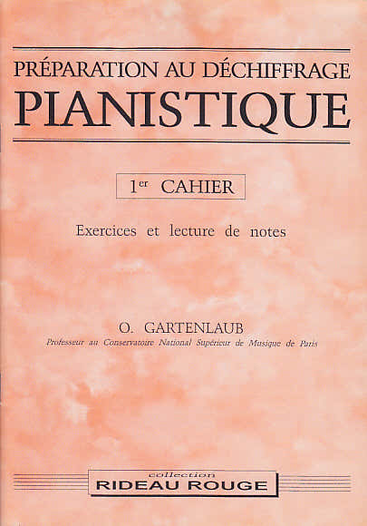 Rideau Rouge Gartenlaub Odette - Preparation Au Dechiffrage Pianistique Vol.1