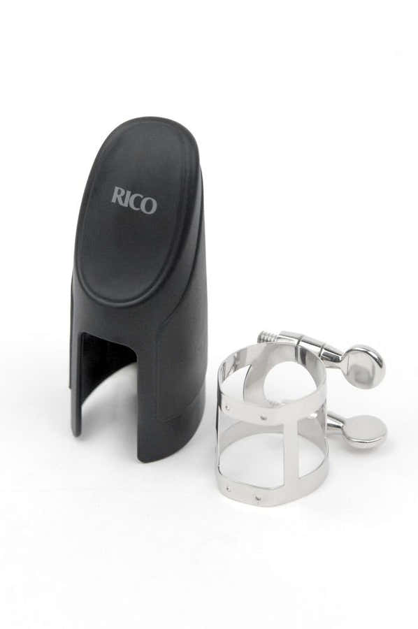 RSS1N - RICO SOPRANO SAXOPHONE LIGATURE AND CAP NICKEL PLATED