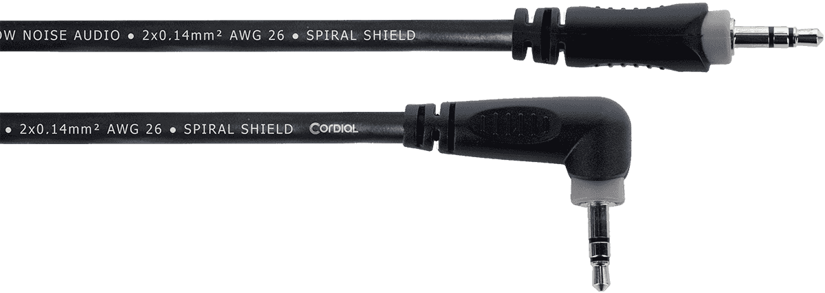 Stereo Audio Cable Mini-Jack Straight /Right-Angle 50 CM
