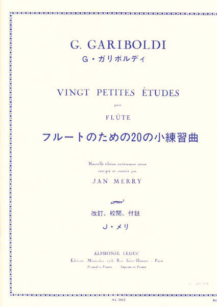 Leduc Gariboldi G. - 20 Petites Etudes - Flute