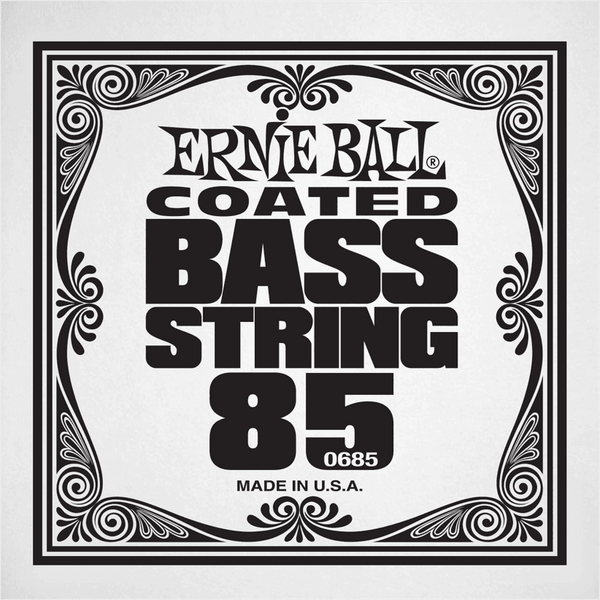 Ernie Ball .085 COATED NICKEL WOUND ELECTRIC BASS STRING SINGLE