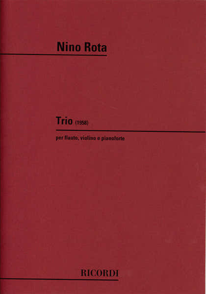 Ricordi Rota N. - Trio - Flute Violon Et Piano