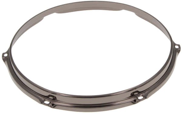 Sparedrum HS23-12-6BK - 12" 6 Holes Black 2.3mm S-Style Triple Flange Drum Hoop
