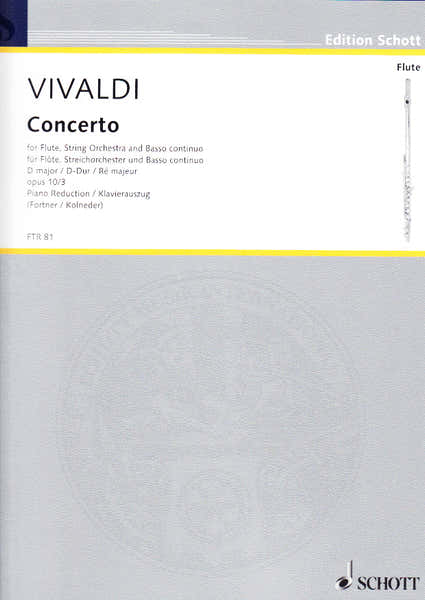 Schott Vivaldi Concerto Iii Opus X : ?Il Cardinello?