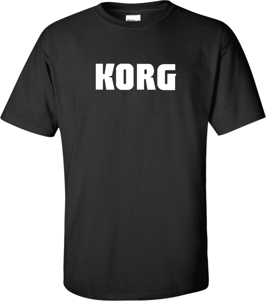 T-Shirt Korg M Textile Tee Shirts Black Korg Size M