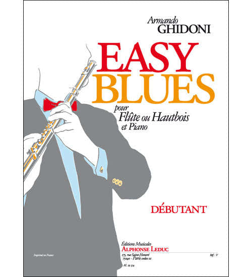 Leduc Easy blues pour flute ou hautbois et piano