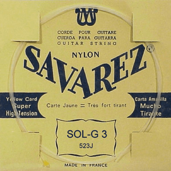 Savarez 523J G-3 Yellow Card Extra Heavy Tension (Unit)