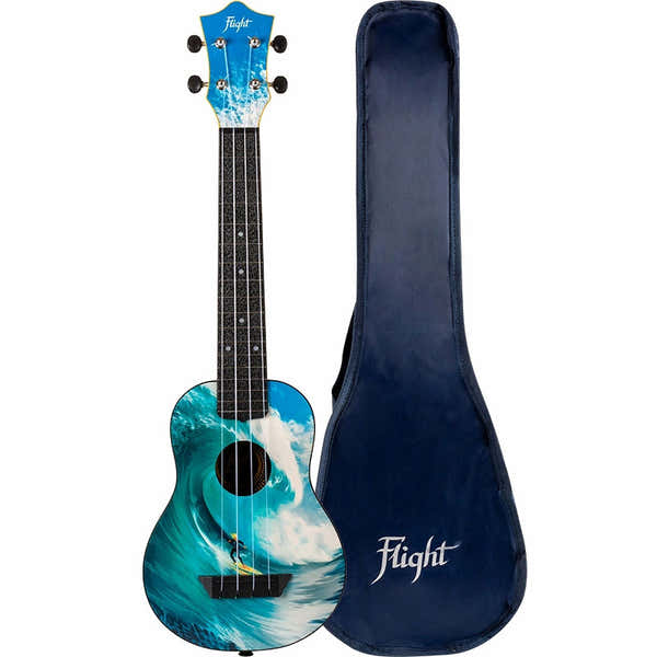 Flight TUSL25 Surf Travel Concert Scale Soprano