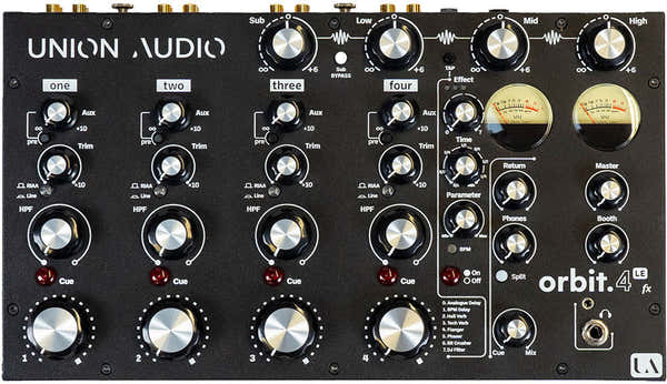 Union Audio ORBIT.4 LE FX 4-CH Rotary Desktop Mixer with 3-Band Isolator