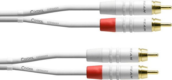 Cordial AUDIO CABLE DOUBLE RCA 3 M WHITE