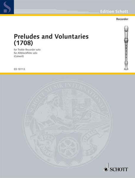 Schott PRELUDES AND VOLUNTARIES - TREBLE RECORDER