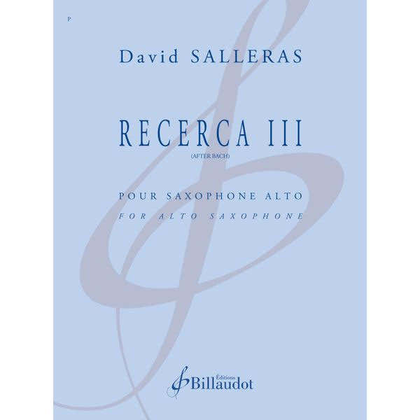 Billaudot Salleras Quintana David - Recerca III (after Bach)