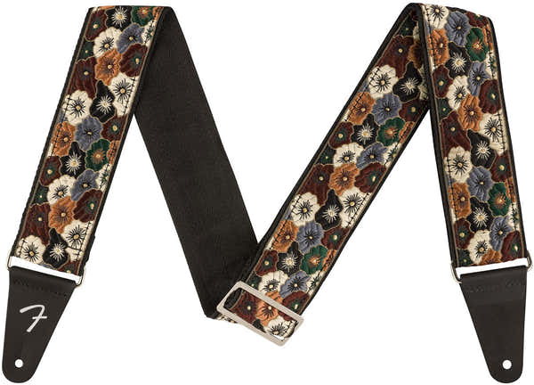 Fender Wild Bloom Strap, Brown, 2"