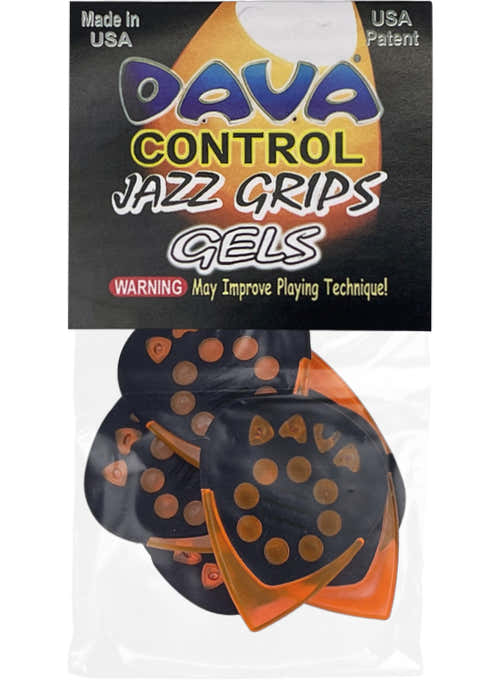 Picks Jazz Grips Gel Bag of 6 Pieces.