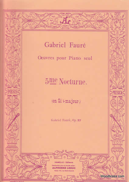 Leduc FAURE GABRIEL - NOCTURNE N°5 OP.37 - PIANO