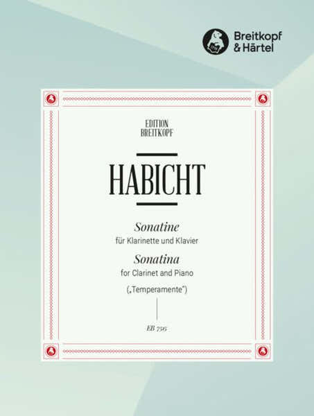 Edition Breitkopf Habicht Günter - Sonatine - Clarinette & Piano