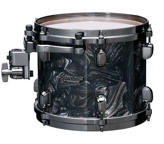 Starclassic Maple 13X9 Tom Black Nickel Hardware Charcoal Swirl MRT1309BN-CCL