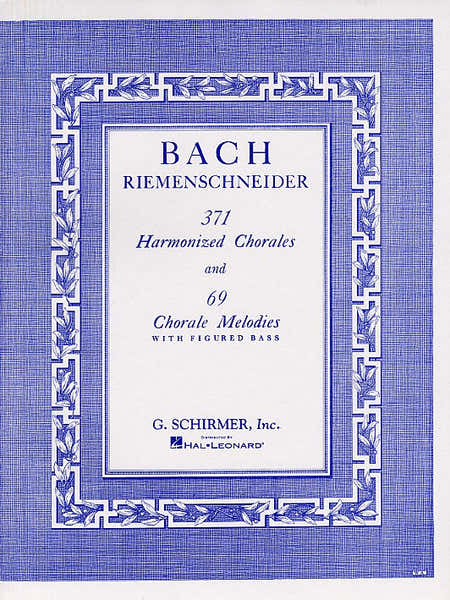 Schirmer J.S. Bach - 371 Harmonized Chorales And 69 Chorale Melodies With Fig Bass - Piano Solo
