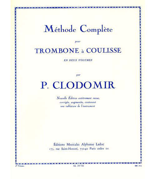Leduc Clodomir P. F. - Methode De Trombone A Coulisse Vol.1