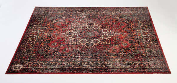 Drum N Base VPCLB-ORD VINTAGE PERSIAN CLUB SERIES 1.63 X 1.42M ANTI-SLIP ORIGINAL RED