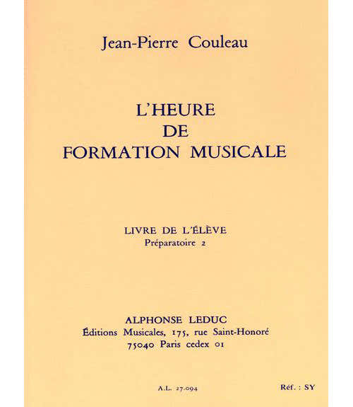Leduc Couleau JEAN-pierre - L'heure De Formation Musicale P2 (eleve)