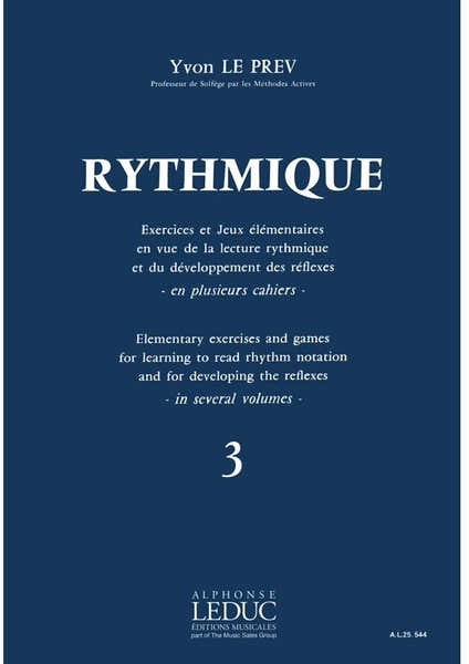Leduc Rythmique Exercices et jeux - Vol. 3