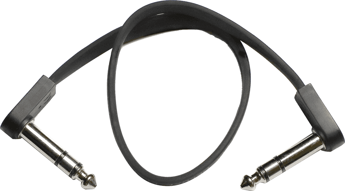 Deluxe Angled Stereo Patch Cable - 28 CM