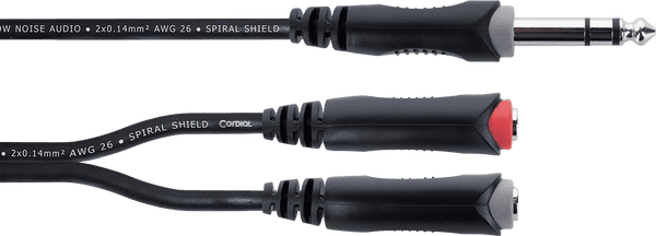 Cable Y Breakout Stereo Jack Male / 2 Mono Jacks Female 30 cm