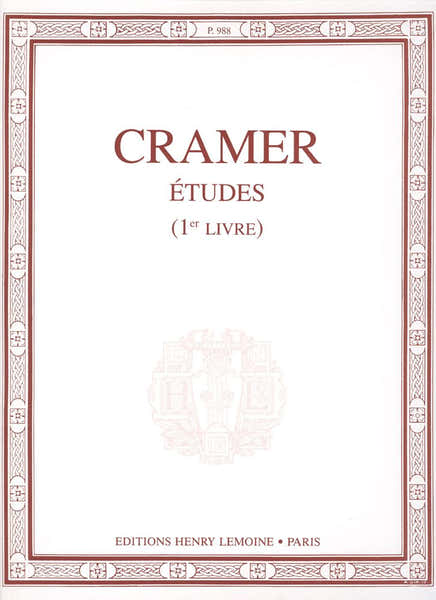 Lemoine CRAMER JOHANN BAPTIST - ETUDES VOL.1 - PIANO