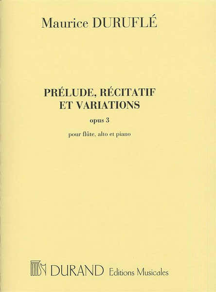 Durand Durufle - Prelude Recitatif et Varations OP3 - Ensemble Mixte