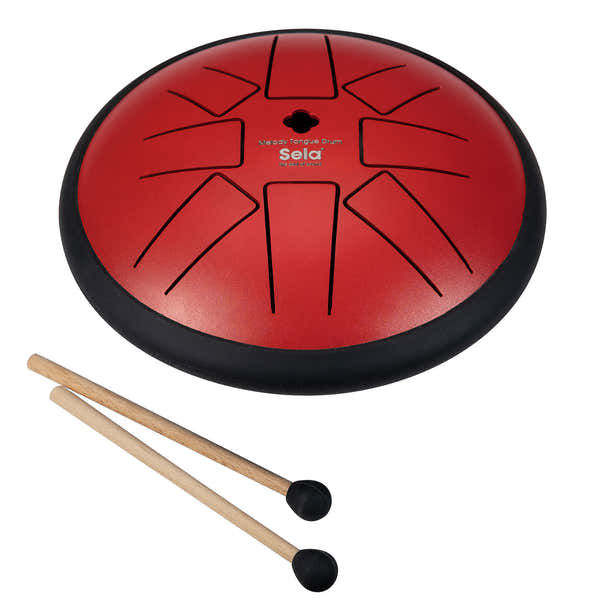 Sela Percussion MELODY TONGUE DRUM 6" F MIN RED SE 362