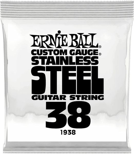 Ernie Ball .038 STAINLESS STEEL WOUND ELECTRIC GUITAR STRINGS