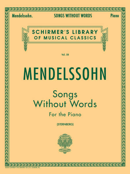 Schirmer Songs Without Words